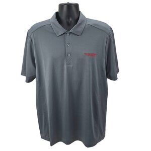NIU Huskies Polo Shirt Men's Large Cutter &‎ Buck NEW Gray DryTec Logo Golf